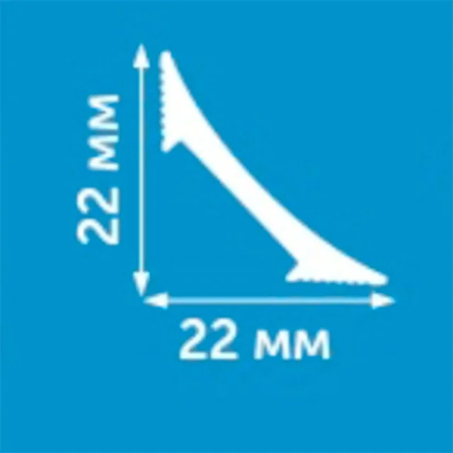 Плинтус для завода линолеума на стену Decoplast схема